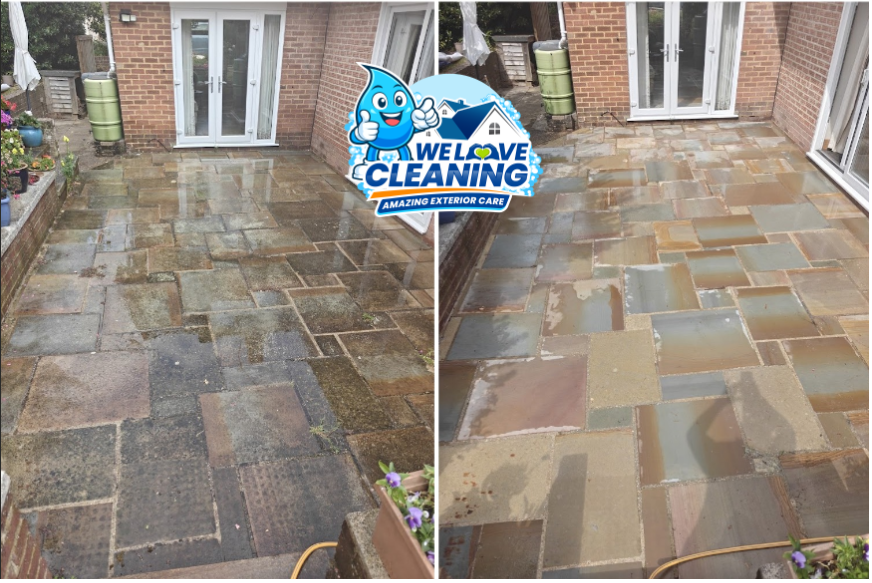 Before and after cleaning result