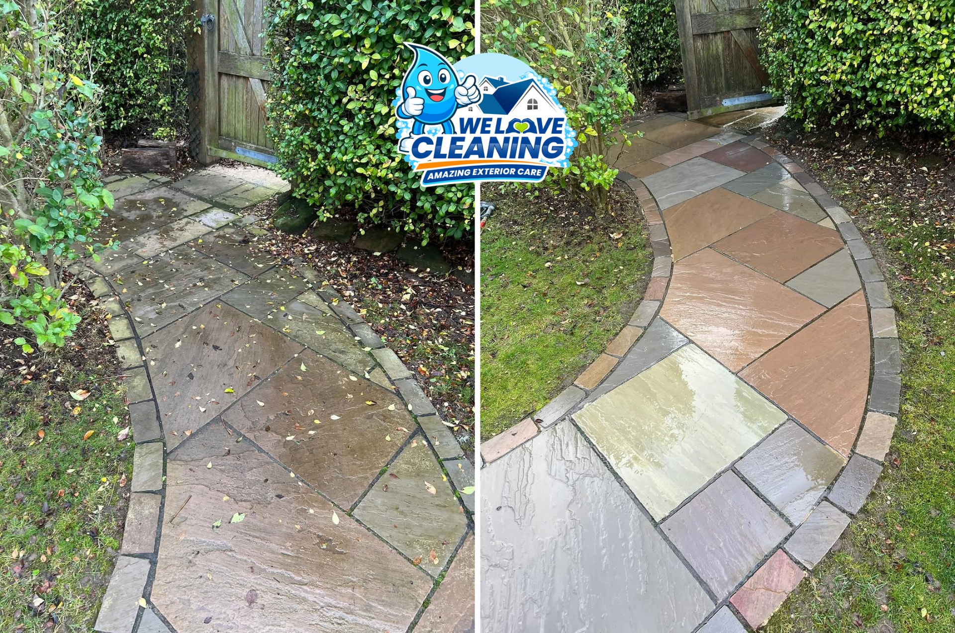 Before and after cleaning result