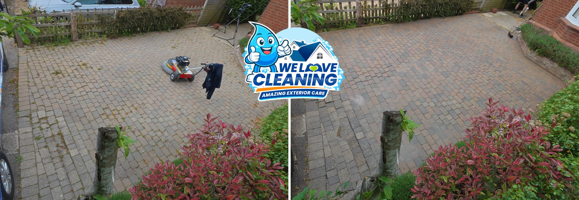 Before and after cleaning result